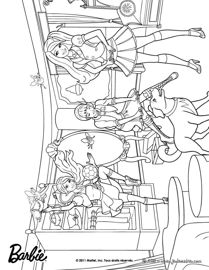 Blair, Hadley et Isla à colorier
