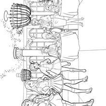 Miss Privert et les élèves à colorier - Coloriage - Coloriage BARBIE - Coloriage BARBIE APPRENTIE PRINCESSE