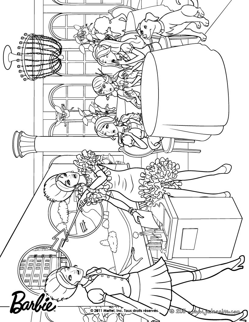 Delancy et ses amies à colorier