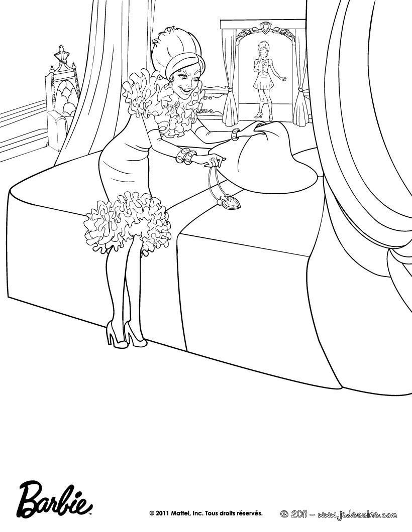 Coloriage de Dame Devin