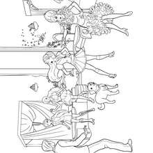Dame Devin à colorier - Coloriage - Coloriage BARBIE - Coloriage BARBIE APPRENTIE PRINCESSE