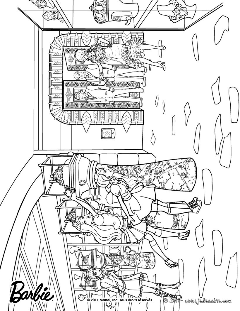 Coloriage de Blair et Dame Devin
