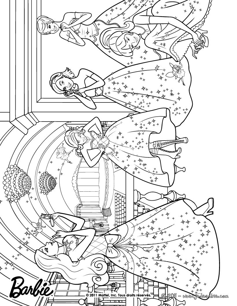 Coloriage des princesses et des fées