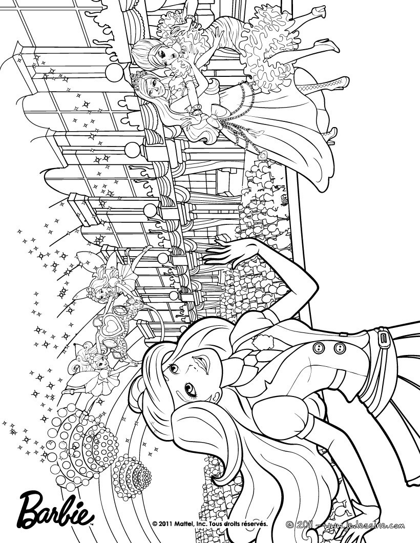 Coloriage de Grace, Harmony et Caprice