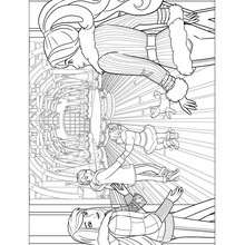 Le Noël de Barbie à colorier - Coloriage - Coloriage BARBIE - Coloriage BARBIE - UN MERVEILLEUX NOEL