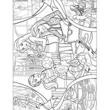 Coloriage de Barbie et les cadeaux de noël - Coloriage - Coloriage BARBIE - Coloriage BARBIE - UN MERVEILLEUX NOEL