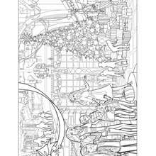 Coloriage de Barbie et le sapin de Noël - Coloriage - Coloriage BARBIE - Coloriage BARBIE - UN MERVEILLEUX NOEL