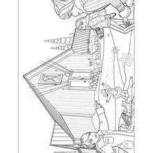 Barbie à la montagne à colorier - Coloriage - Coloriage BARBIE - Coloriage BARBIE - UN MERVEILLEUX NOEL