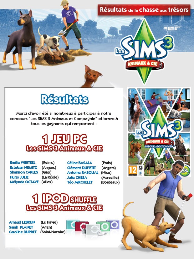 Chasse aux trésors SIMS 3