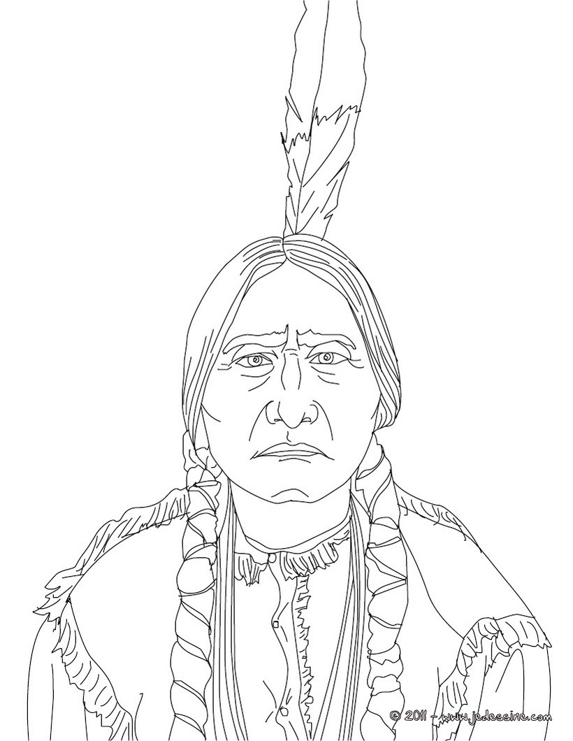 Coloriage de SITTING BULL