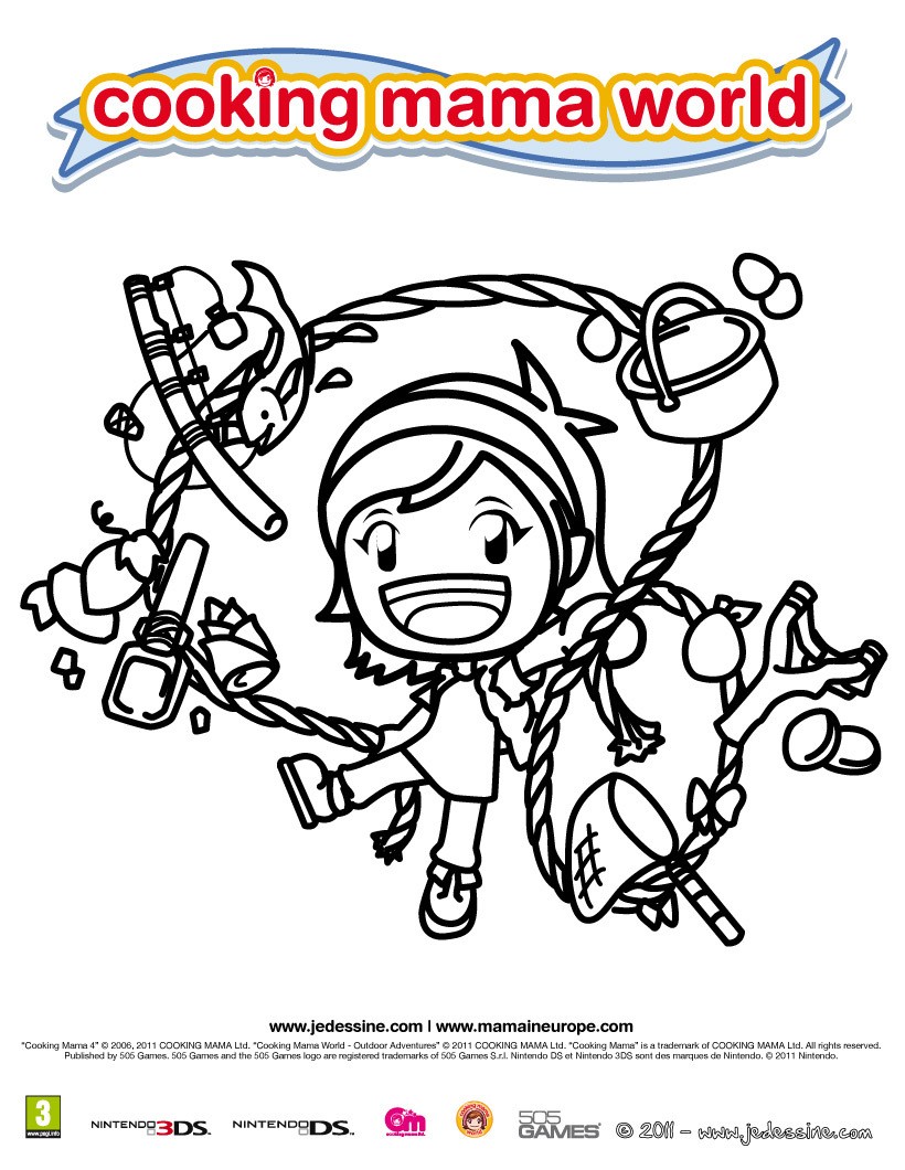 Coloriage Cooking Mama 9 - Club Aventure