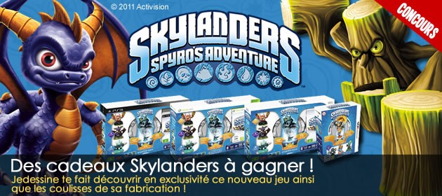 Gagne des Starters Packs Skylanders