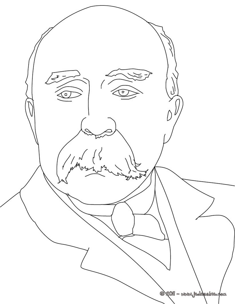 Coloriage GEORGES CLEMENCEAU