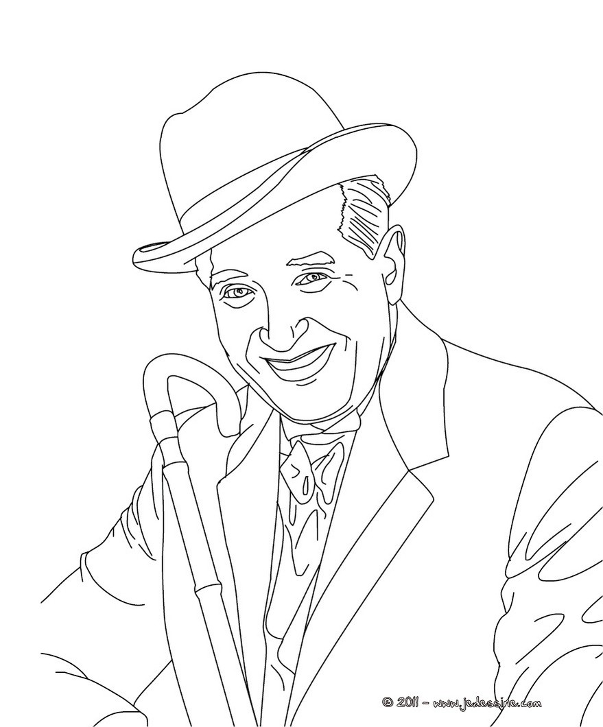 Coloriage MAURICE CHEVALIER