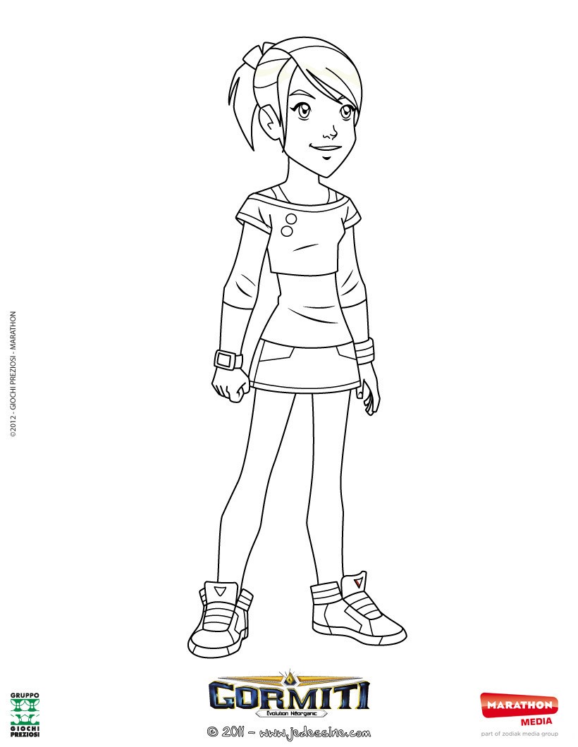 Jessica à colorier