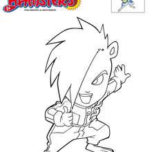 Steve à colorier - Coloriage - Coloriage MASTER HAMSTERS