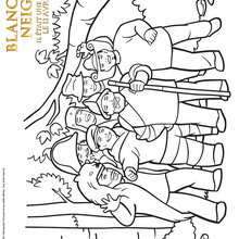 Coloriage Les 7 NAINS - Coloriage - Coloriage FILMS POUR ENFANTS - Coloriage BLANCHE NEIGE - Il était une fois
