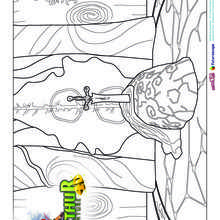 Coloriage de l'EPEE de Arthur et les Minimoys - Coloriage - Coloriage à imprimer - Coloriage ARTHUR L'AVENTURE 4D