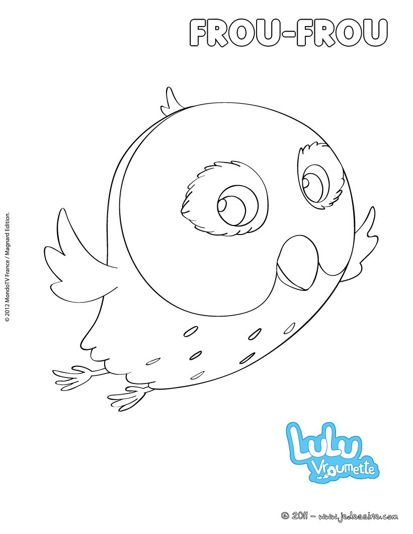 coloriage de frou frou