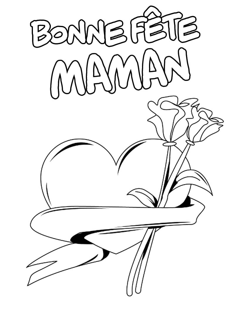 Coloriage Des Fleurs Pour Maman