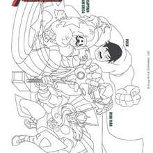 Les AVENGERS coloriage gratuit - Coloriage - Coloriage DISNEY - Coloriage AVENGERS
