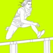 ATHLETISME aux J.O à colorier - Coloriage SPORT - Coloriage