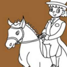 Coloriage EQUITATION