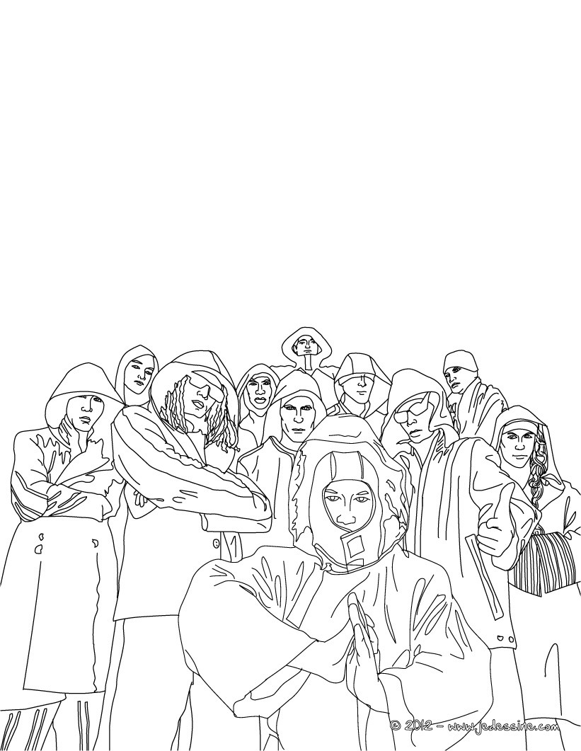 Coloriage PERSONNAGES CELEBRES ALLEMANDS