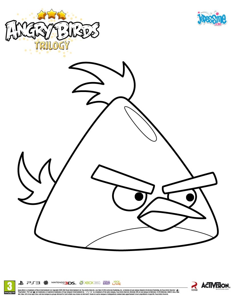 Coloriage Angry Birds Noel