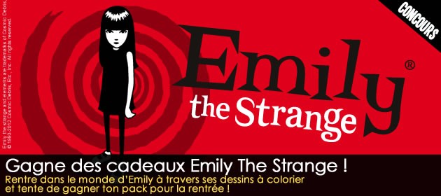 Joue avec Emily The Strange et gagne des cadeaux pour la rentrée !