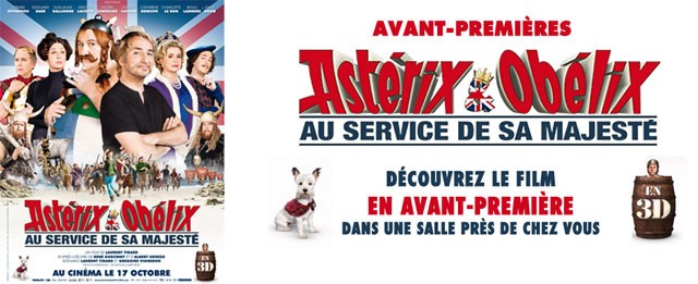 Découvre le film Astérix et Obélix : Au service de sa Majesté en avant-première dans ta ville !