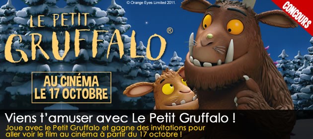 Joue avec le Petit Gruffalo et gagne des invitations au cinéma !