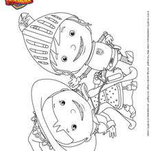 ELVIE et MIKE à colorier