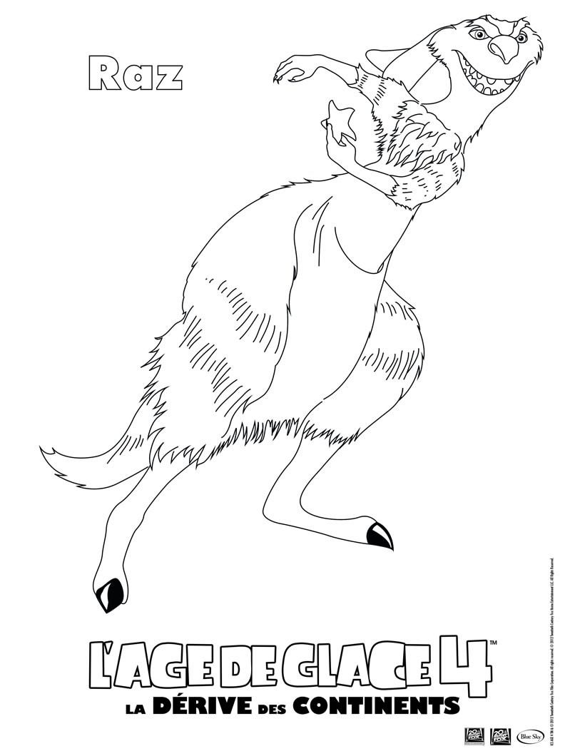 Coloriage Age De Glace 4 A Imprimer