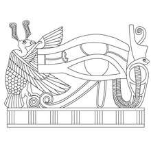 coloriages oeil d horus fr hellokids com coloriage de magasinage cadeaux