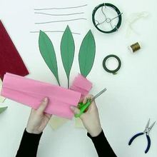 Bouquet de fleurs crépon Fête des mères - Activités - ATELIER BRICOLAGE EN VIDEO - VIDEO BRICOLAGE FETE DES MERES