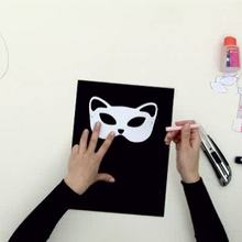 Masque de chat pailleté - Activités - ATELIER BRICOLAGE EN VIDEO - VIDEO BRICOLAGE CARNAVAL