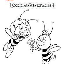Coloriage Bonne Fete Mamie A Imprimer