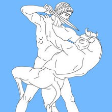 Coloriage MYTHOLOGIE - Coloriage