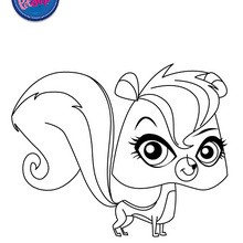 Coloriage PEPPER CLARKE - Coloriage - Coloriage LITTLEST PET SHOP