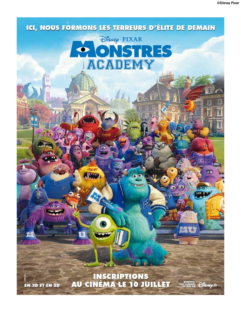 Affiche officielle de Monstres Academy