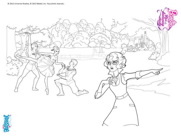 Coloriage Barbie Danseuse Etoile