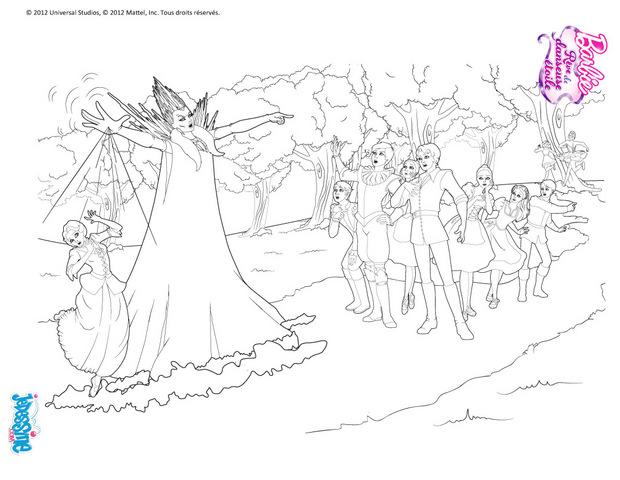 Coloriage De Barbie Danseuse