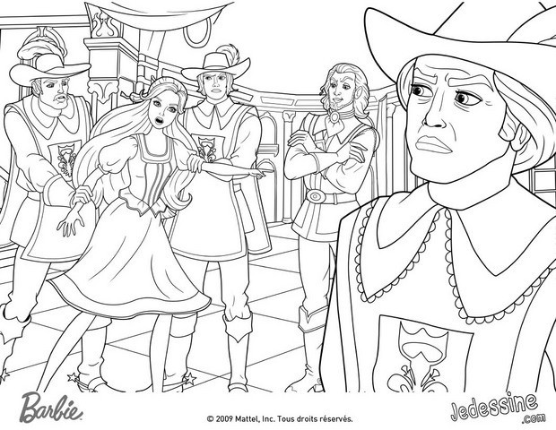 ||images jedessine | | tiny galerie| |coloriage barbie et les 3 mousquetaires aramina 4 source w5p