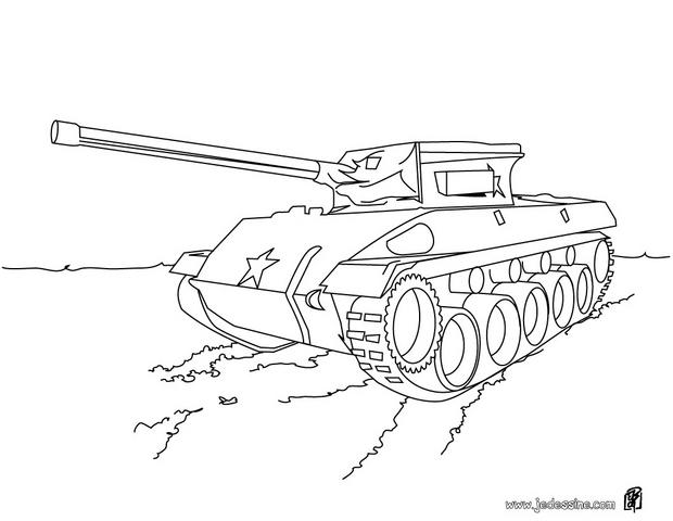 coloriage d un tank