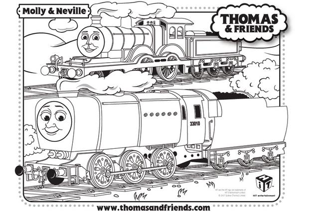 coloriage de molly et neville