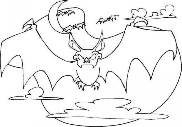 Coloriage Chauve Souris D Halloween