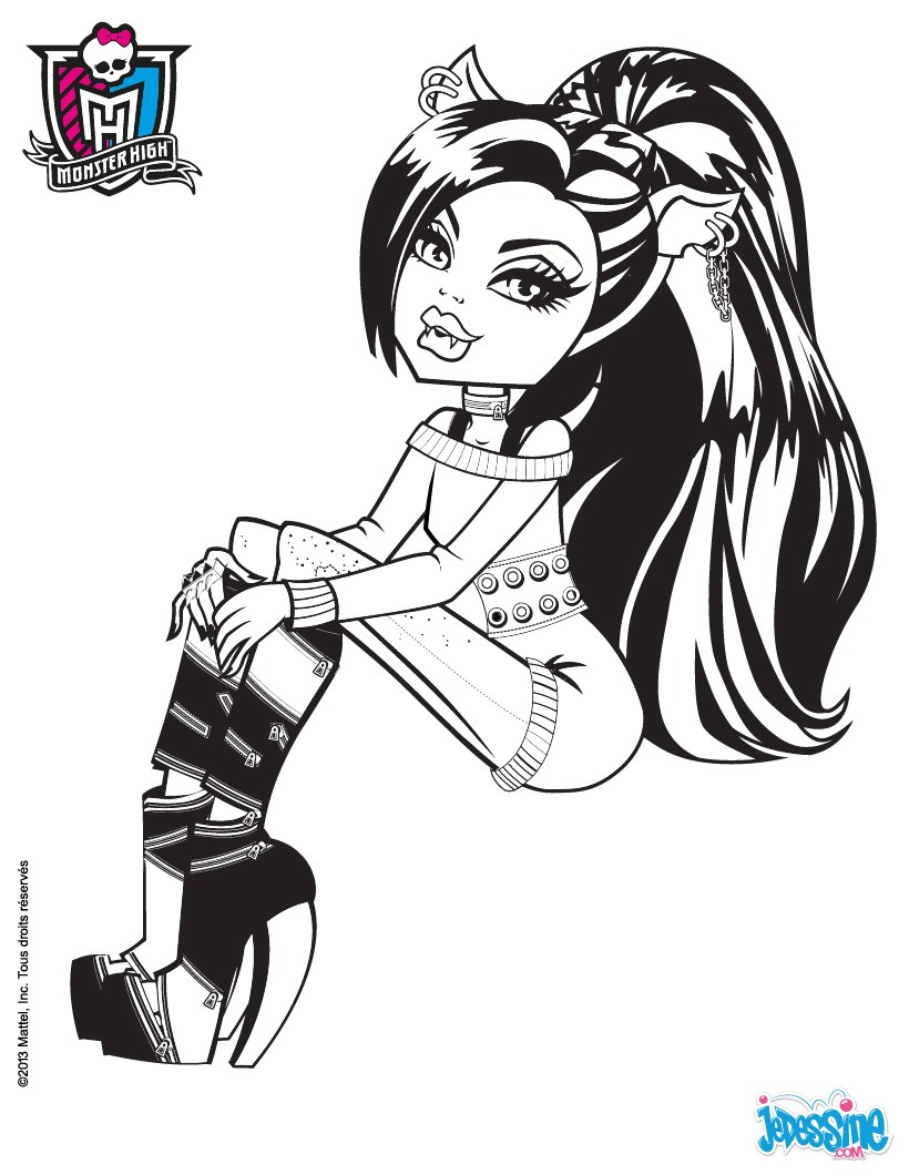 Coloriage MONSTER HIGH Monster High à imprimer - coloriage gratuit à imprimer monster high