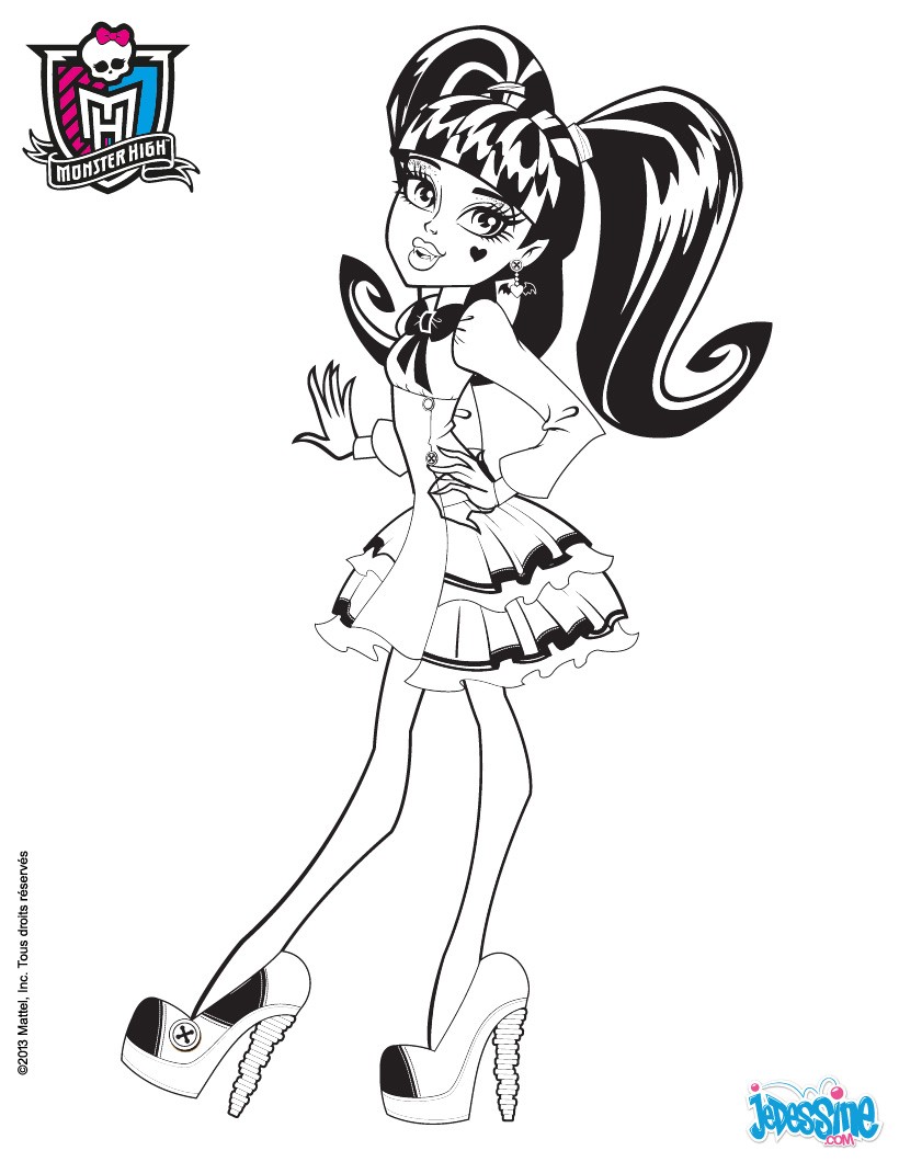 Coloriage A Imprimer Monster High Draculaura