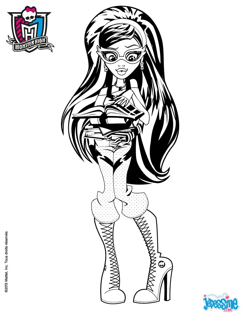 Lagoona Blue assise Ghoulia Yelps   dessiner